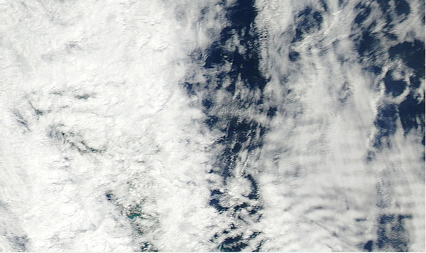 From Satellite Image To East of North Island On February 4, 2013 Showing Circular Strike From Weather Weapon 